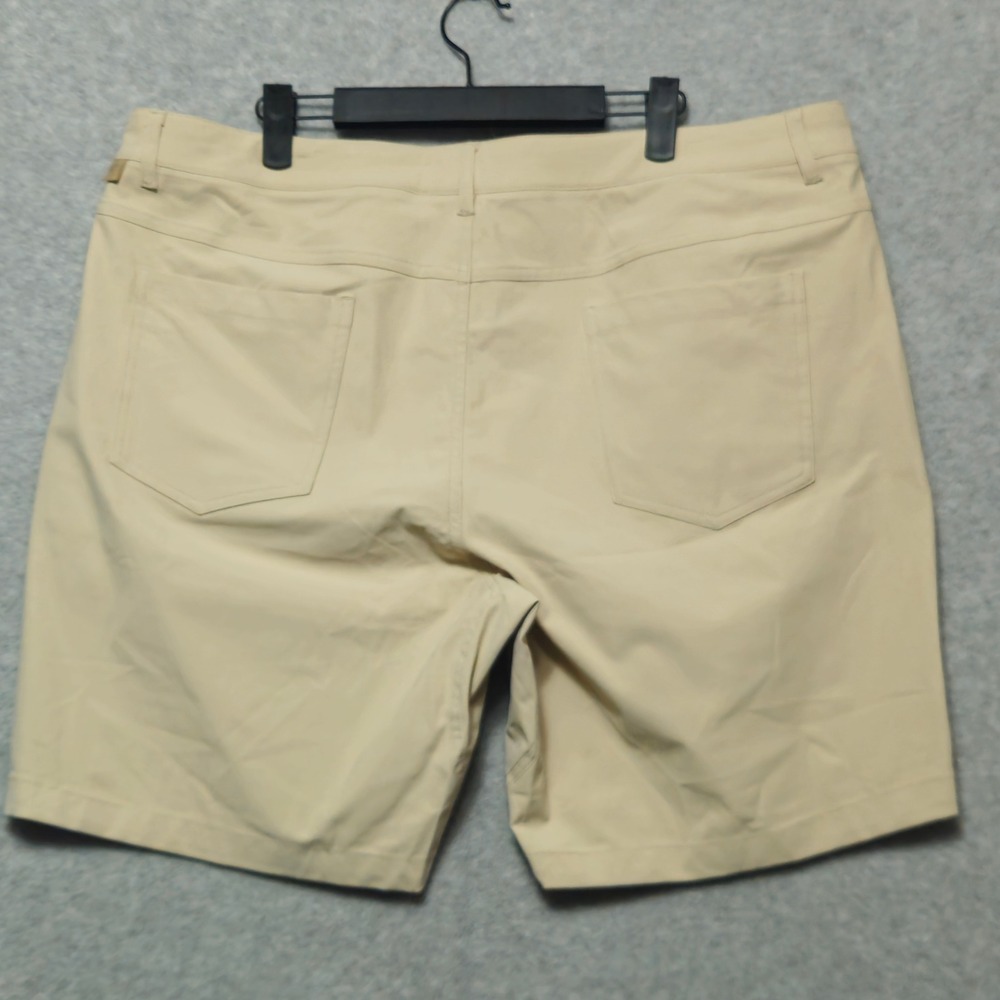 Maelreg Proflex Mens Golf Shorts 38x7 Light Khaki Performance Stretch NEW - Picture 2 of 7